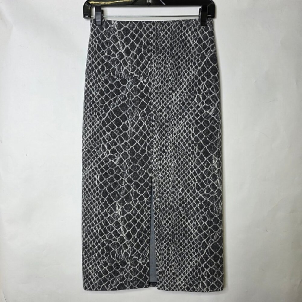 Alice + Olivia snake print  fitted midi dress